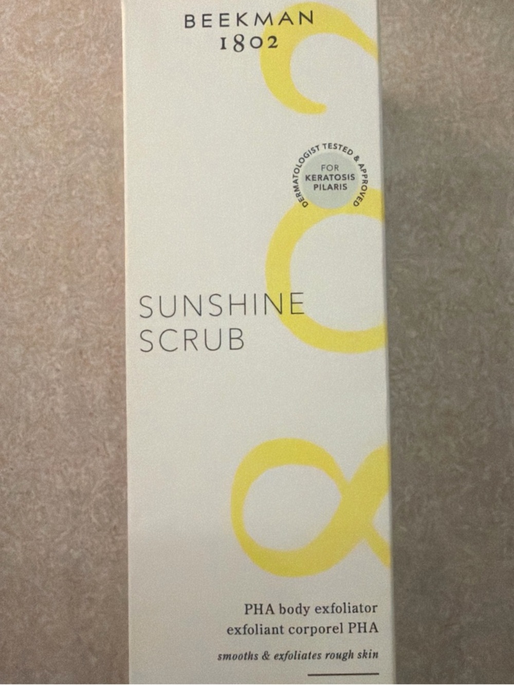 Beekman 1802 Sunshine Scrub - White & Yellow